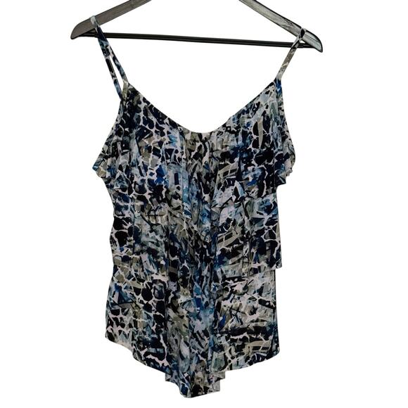 Magic Suit Woman's Swim Padded V Neck Top Size XL Beach Pool Swimming - Picture 1 of 9